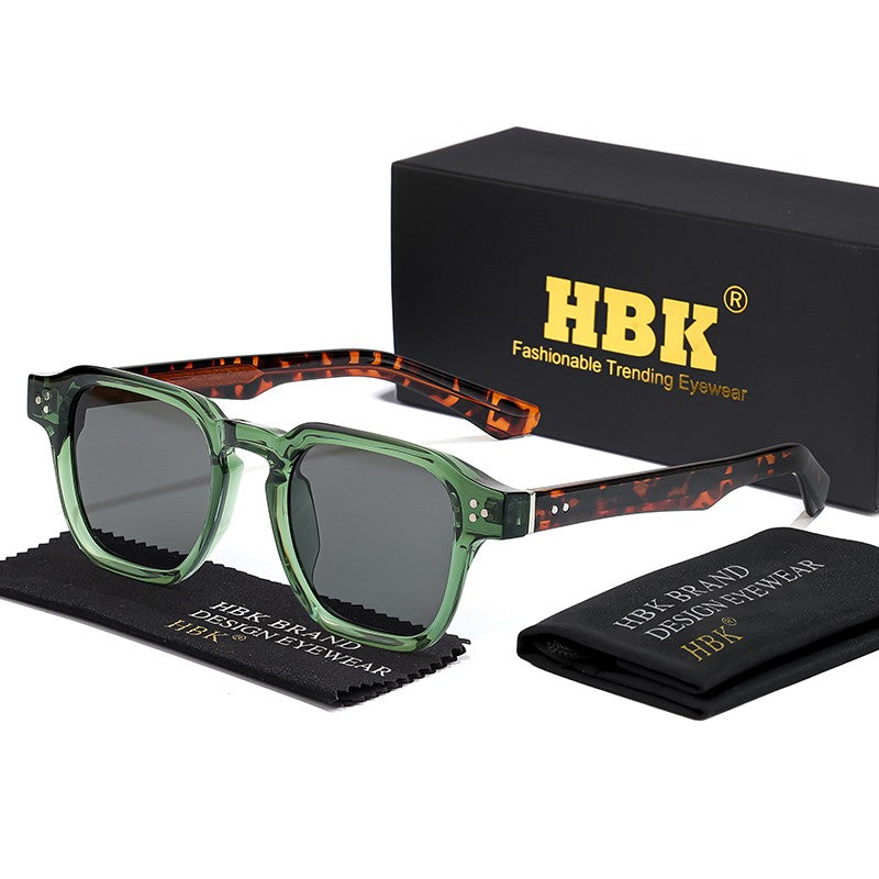 Óculos de Sol Punk HBK Fashion para homens Óculos de Sol Quadrados Clássicos Esportes ao Ar Livre Festa Férias Viagem Condução Pesca Óculos