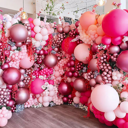 5/10/12inch Metallic Black Blue Balloon Chrome Hot Pink Rose Gold Balloon Baby Shower Boy Girl Birthday Wedding Party Decoration