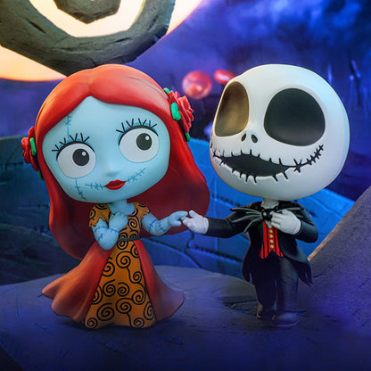 Hot Toys The Nightmare Before Christmas Sally Jack Skellington Cosbaby Mini Action Figure Fashion Cute Halloween Collection Gift