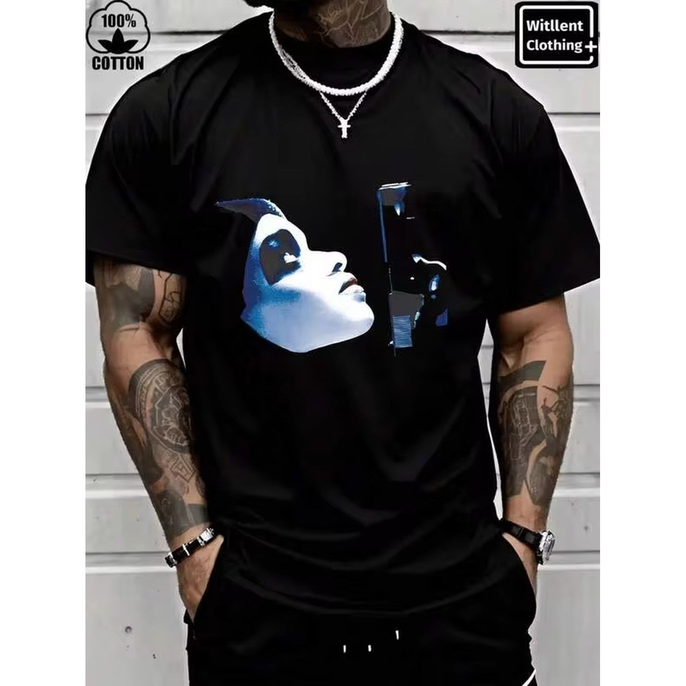 Witllent 100% Cotton Dead Presidents Movie T-Shirt, Christmas 220g Heavy Cotton T-Shirt(1 PC)