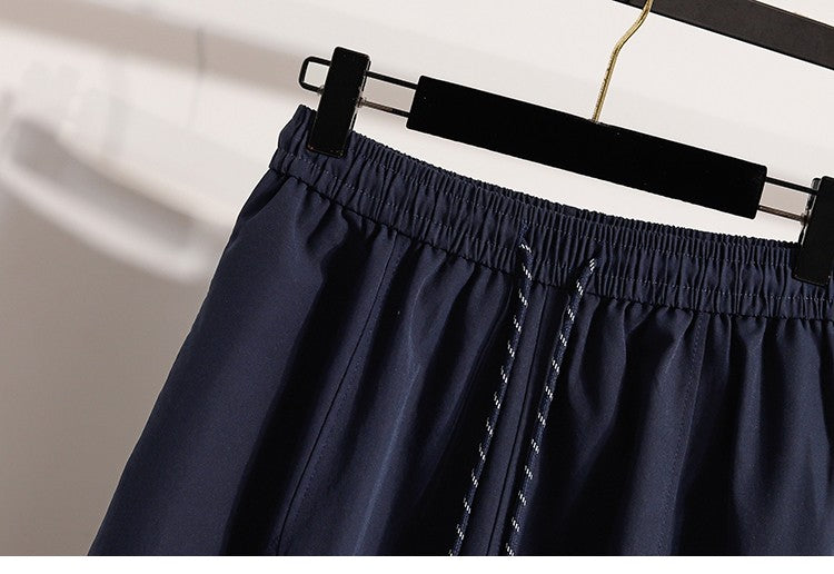 Korean Style Casual Versatile Long Skirt Plus Size Skirts Women 2025 Autumn New Fashionable High Elastic Waist A Line Skirt