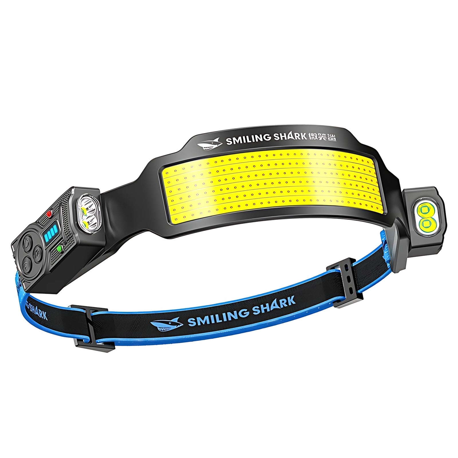 Wave Sensor Headlamp 2400mAh USB Charging Head Light 6 Modes with 315° Rotatable Side Lights For Fishing Outdoor Riding Camping