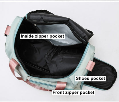 Womne's Travel Bags Handbags Gym Shoulder Bags Oxford Fitness Camping Trekking Bags Hiking Waterproof Outdoor Crossbody Bag