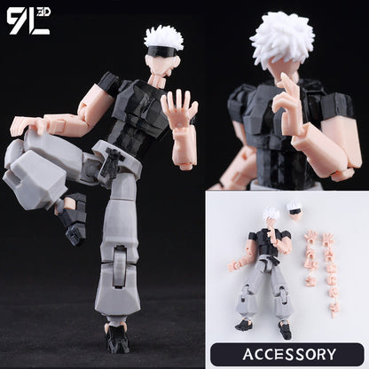 Boneco de Ação Multiarticulado 3D Impresso Dummy13 Homem-Aranha 9L3D Colecionável Marvel com Braços Articulados Boneco para Animação Stop Motion