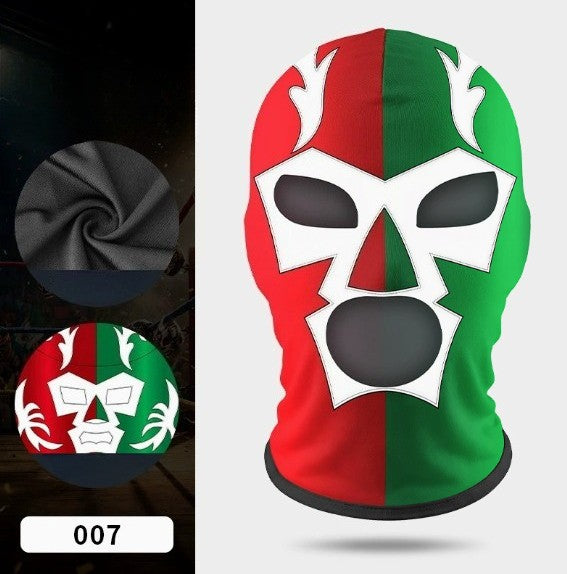 Boxing Mask Wrestling Mask Elastic Milk Silk Mask Lycra Fabric Print Halloween Party Dress Up Costume Party Mask