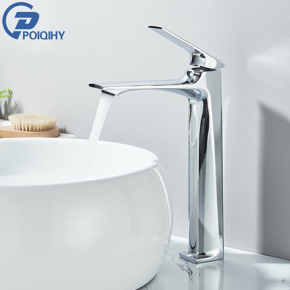 Black Bathroom Faucet Deck Mounted Bathroom Sink Mixer Tap Single Lever Basin Sink Mixer Faucets Chrome/White/Grey/Brushed Gold