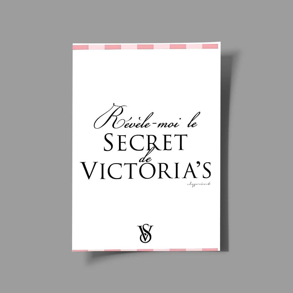 1pc V-V-Victorias-Fashion-S-Secret Poster Print For Bedroom Living Room Home Decor Painting Wall Art HD Picture Mural