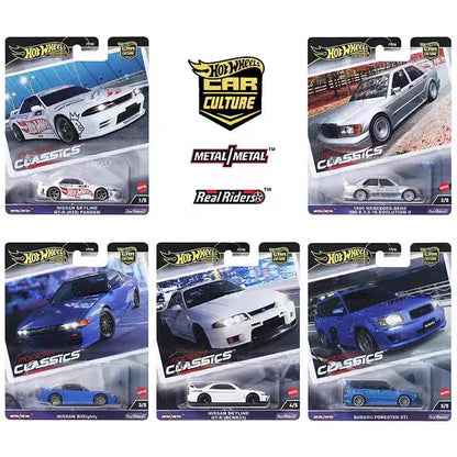 Novo Hot Wheels Premium Car Culture Premium Modern Classics Nissan Skyline Pandem Subaru Forester Sti Benz 190e Modelo 1/64 Fpy86