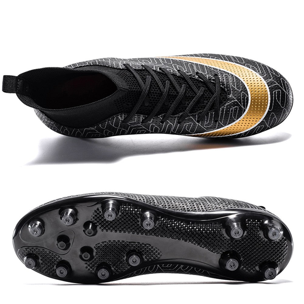 Men's and Women's Football Cleats Firm Ground Outdoor Football Shoes Lightweight Sports Sneaker Rugby Boots