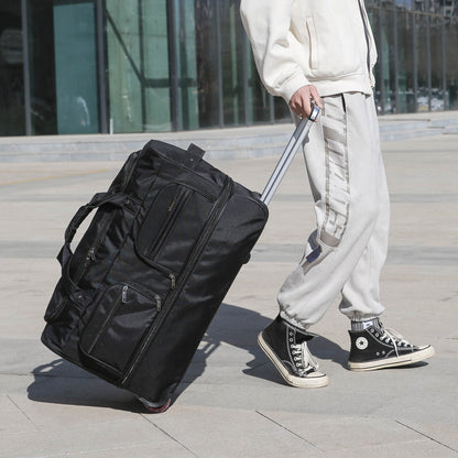 2025 Nova Moda Bolsa de Viagem Feminina Grande Capacidade Masculina Esporte Bolsa de Viagem Impermeável Bolsa com Rodas e Alça Bolsa de Viagem Sacola