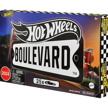 New Hot Wheels Boulevard Exclusive Premium 1:64 Scale Diecast Car 25-Piece Factory Set, Ship Now Unopened