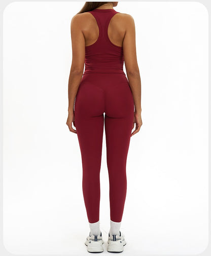 2 Pieces Women's Tracksuit Seamless Yoga Set Workout Outfit Sportswear Gym Clothing High Waist Leggings Fitness Bra Sports Suits