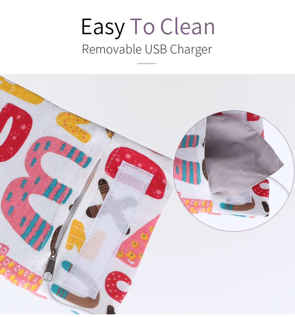 USB Baby Bottle Warmer Portable Travel Infant Baby Feeding Bottle Warmer Heater Thermostat Heated Cover Milk Bottle Heater Bags