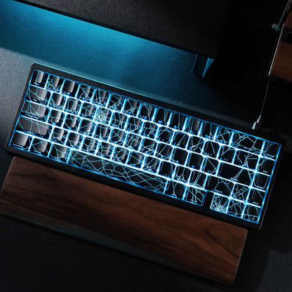 XVX Spider Web Keyboard M67 JadeStone With IMD-Tech Keycaps Tri-Mode Connection Custom RGB Backlight Keyboard 60%
