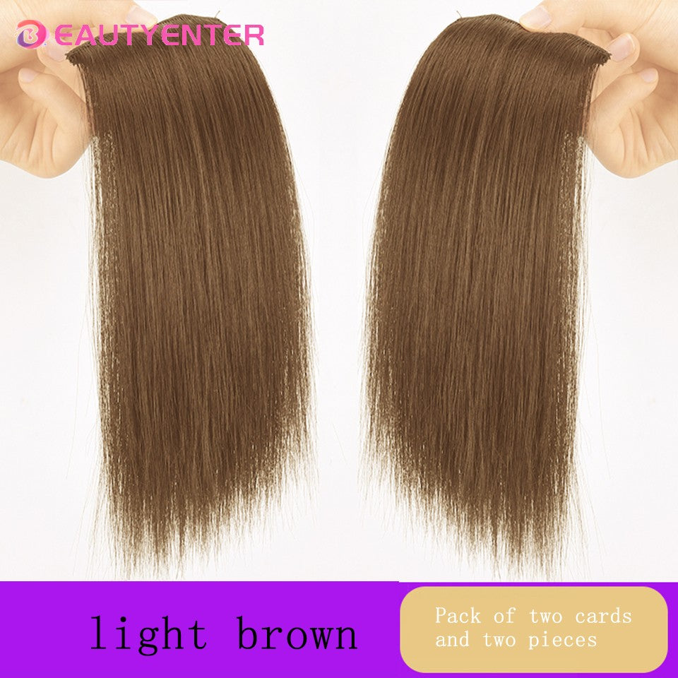 Tic-Tacs Sintéticos One Piece 2Clips Cabelo Liso Invisível com Tic-Tac Aumento de Volume Apliques Capilares Cobertura Lateral Superior