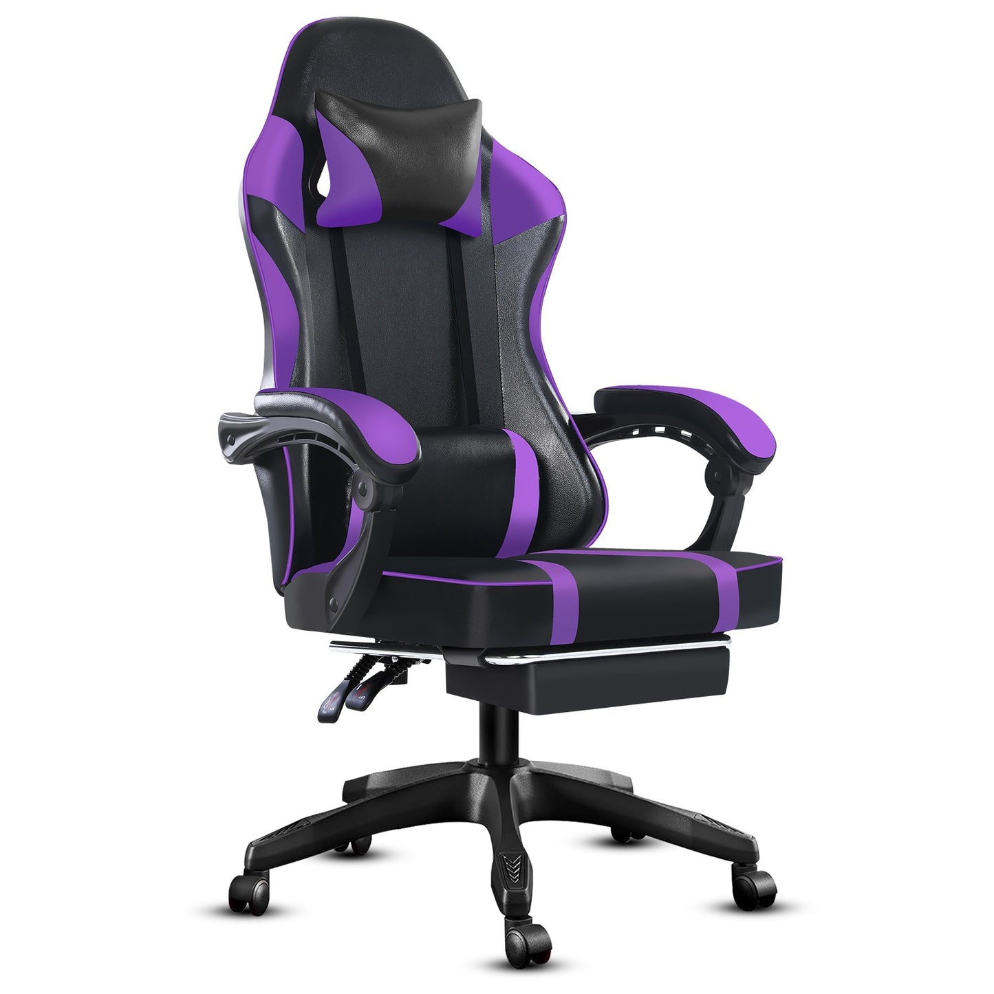Computer Gaming Chairs for Adults, Ergonomic Computer Chair Office Desk Chair with Wheels, Adjustable Lumbar Support Big and Tal