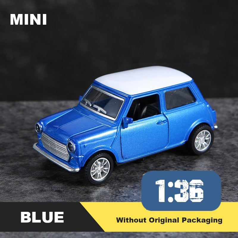1:36 Liga Diecast Vintage Modelo de Carro FIAT MINI Clássico Modelo de Carro Miniatura com Fricção Réplica de Veículo para Presente de Coleção