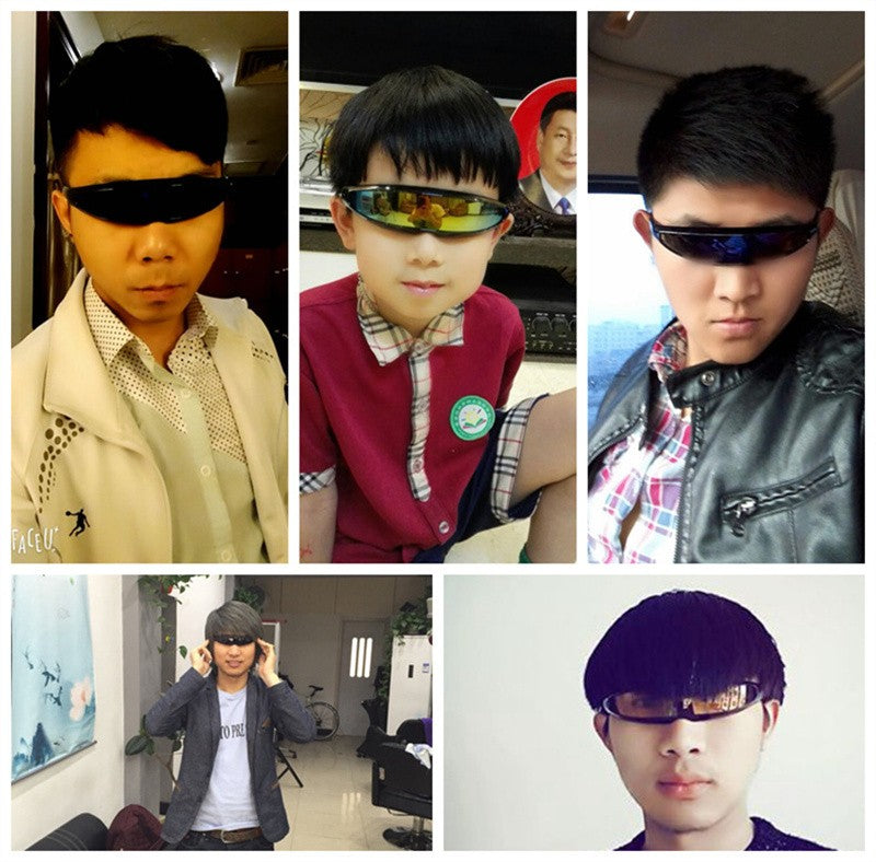 X-men Individuality Cycling Sunglasses for Men Mercury Lens Laser Glasses Travel Windproof Women's Sunglasses Robots Eyewear