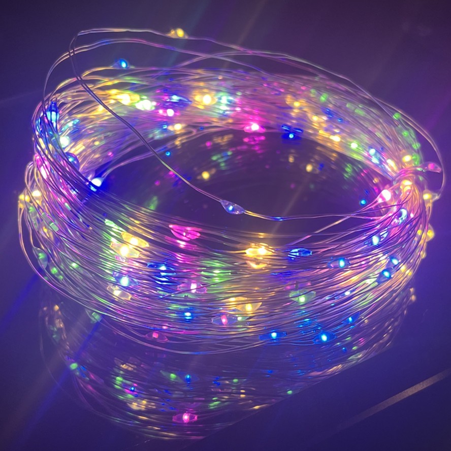 With Battery LED String Lights Copper Silver Wire Garland Light Fairy Lights Party Decoration for Christmas Wedding 1/2/3M