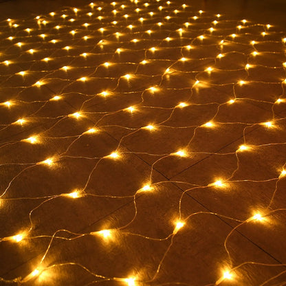 Luzes de corda de rede de LED 8 modos 220V 110V plugue UE/EUA Festival Decoração de Natal Guirlandas Festa de Natal Jardim Ano Novo Casamento