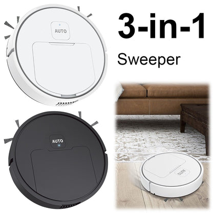 Robotic Vacuum and Mop Combo Automatic Cleaning Sweeping Machine USB Rechargeable Quiet Cleaning for Pet Hair Carpets and Floors