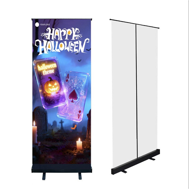 Retractable Roll Up Banner Custom Printed Display Stand 80x200/85x200cm Portable Pull Up Banner for Trade Show Business Promotio