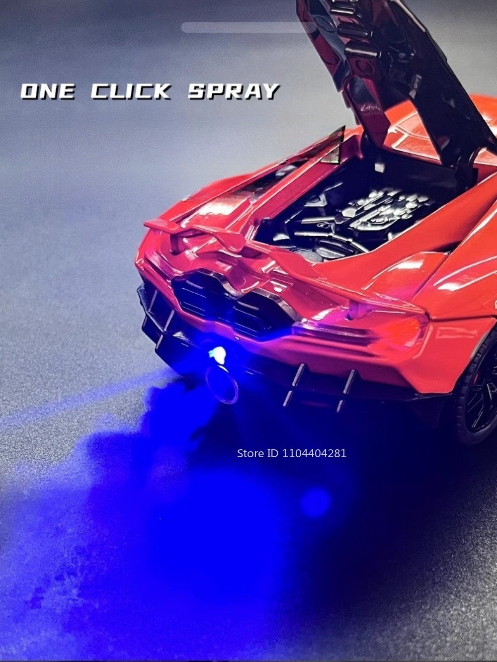1:24 Lambor Revuelto Bolide Alloy Diecast Cars Model Toys with Sound Light Pull Back Doors Opened Miniature Sports Car Boy Gifts