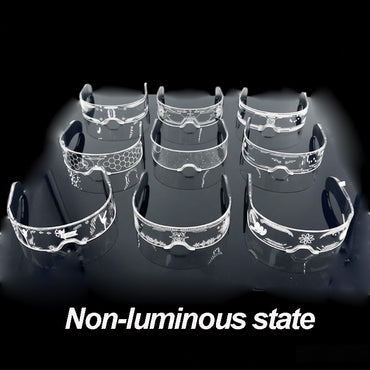 New Colorful LED Glasses Women Men Decor Eyewear Luminous Party Glasses Glowing For  Rave Night Club Bar  Dancing Party