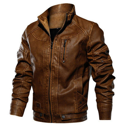 Mens Leather Jackets High Quality Classic Motorcycle Jacket Male Plus faux leather jacket men spring Drop shipping