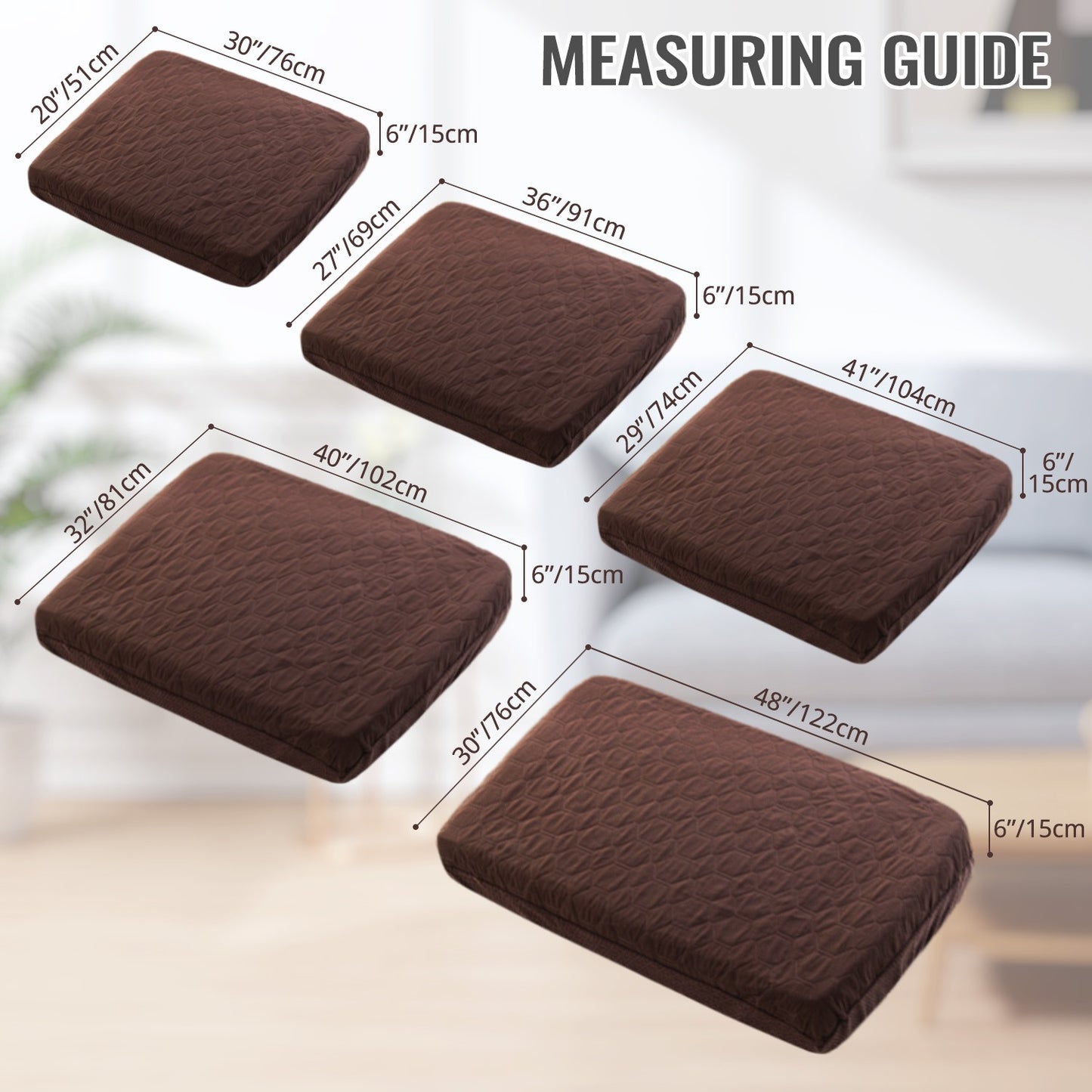 Capas de Cama para Cães à Prova d'Água, Capas de Substituição Laváveis, Pelo de Animais Fácil de Remover, Capa Acolchoada para Almofada de Cães, Capa de Cama para Cães/Gatos