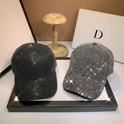 Bonés de beisebol com strass de luxo e diamantes completos para homens e mulheres, boné de algodão, snapback, hip hop, gorras, chapéus de sol