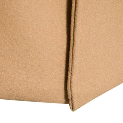 Men Overcoat Double-breasted Slim Fit Mid Length Long Sleeve Thick Windproof Warm Soft Cardigan Buttons Lapel Men Long Coat