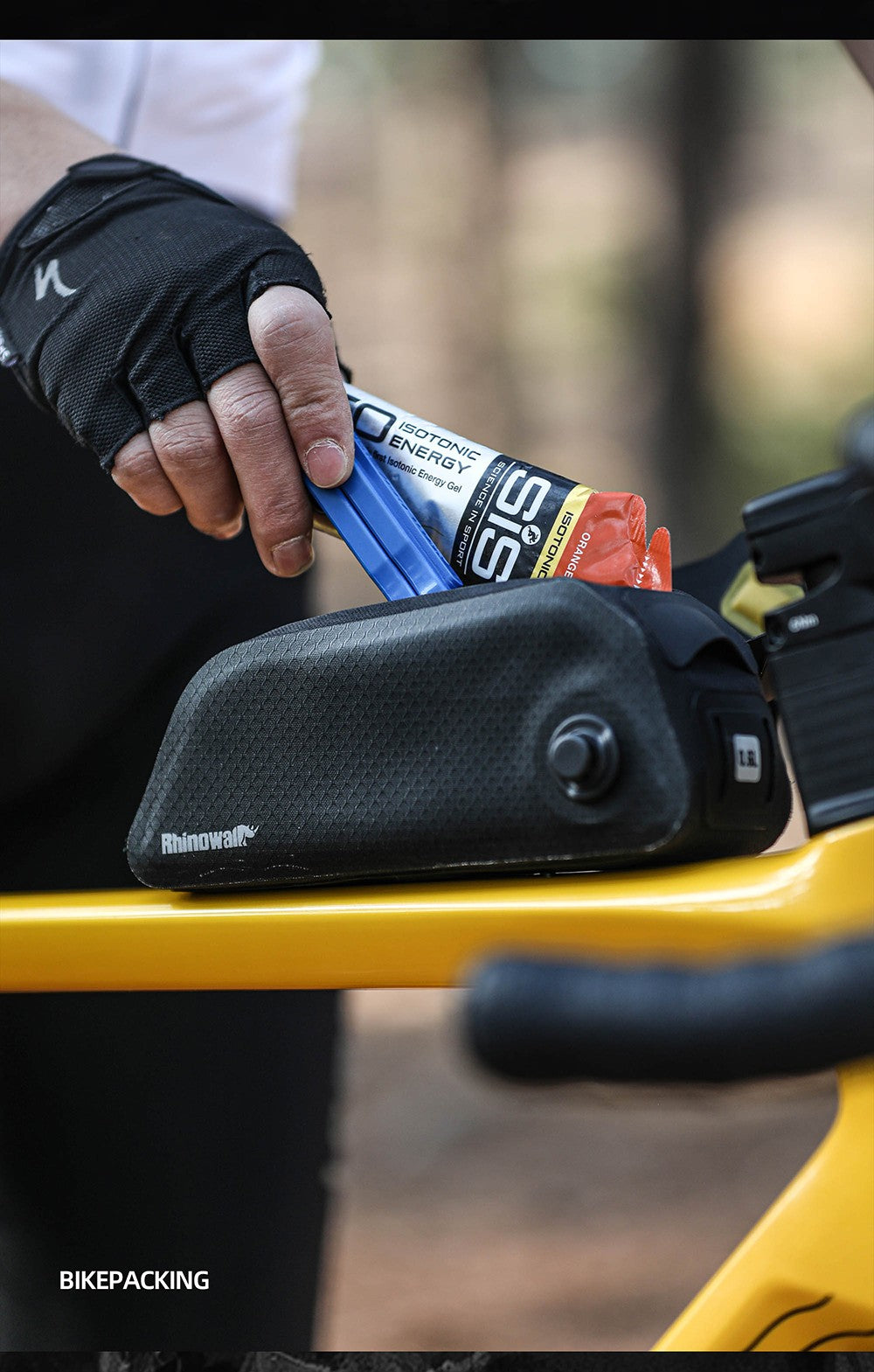 Rhinowalk Bicycle Top Tube Bag Waterproof Bike Front Frame Storage Bag Screw & Strap fixed Cycling Travel For MTB Road Gravel