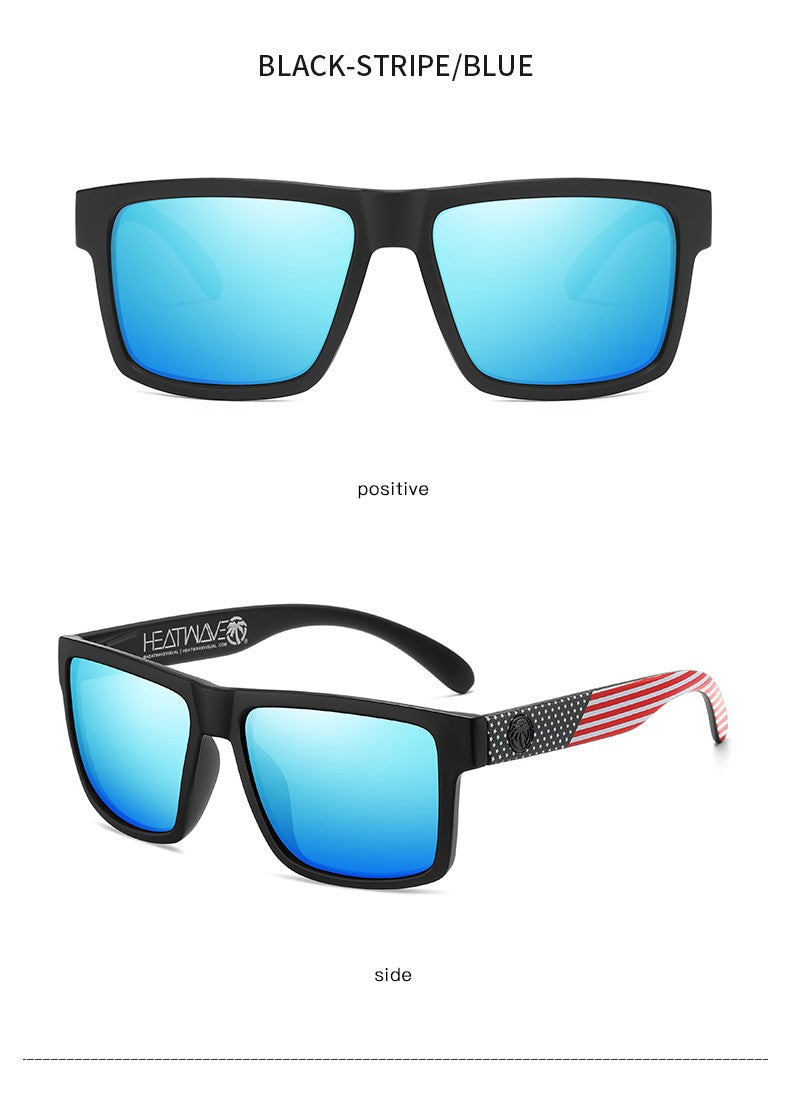 2024 NEW High quality luxury Heat Wave brand Polarized sunglasses square Conjoined lens Women men sun glasses UV400