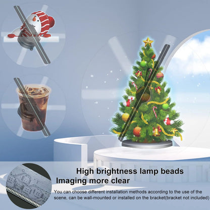 Hologram 3D Ventilador Fan Advertising Display Luces Led light Sign Holographic Player Support Images Video Draw Audiences