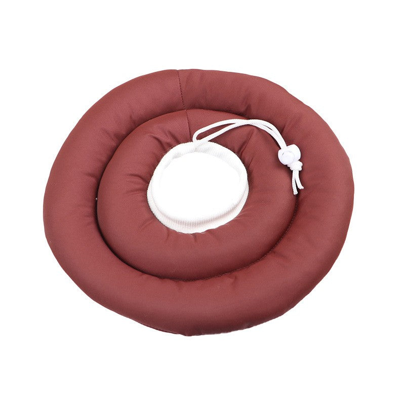Colar Elizabetano Ajustável Para Cães Com Cordão Protetor De Pescoço Colar Donut Impermeável Evita Mordidas e Arranhões