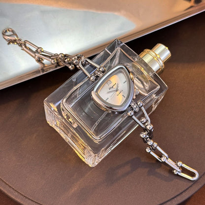Ladies' Fashionable Trendy U-Shaped Quartz Watch with New Polygonal Alloy Case Must-Have Accessory for Trendy Outfits