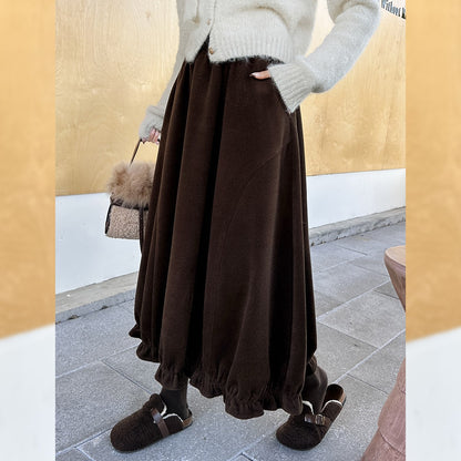 LOUISYAO Sweet Vintage Bouquet Skirt 2025 Winter Skirts Ofice Lady Fashion Premium  Senior Exquisite Long Women's A-Line Skirt