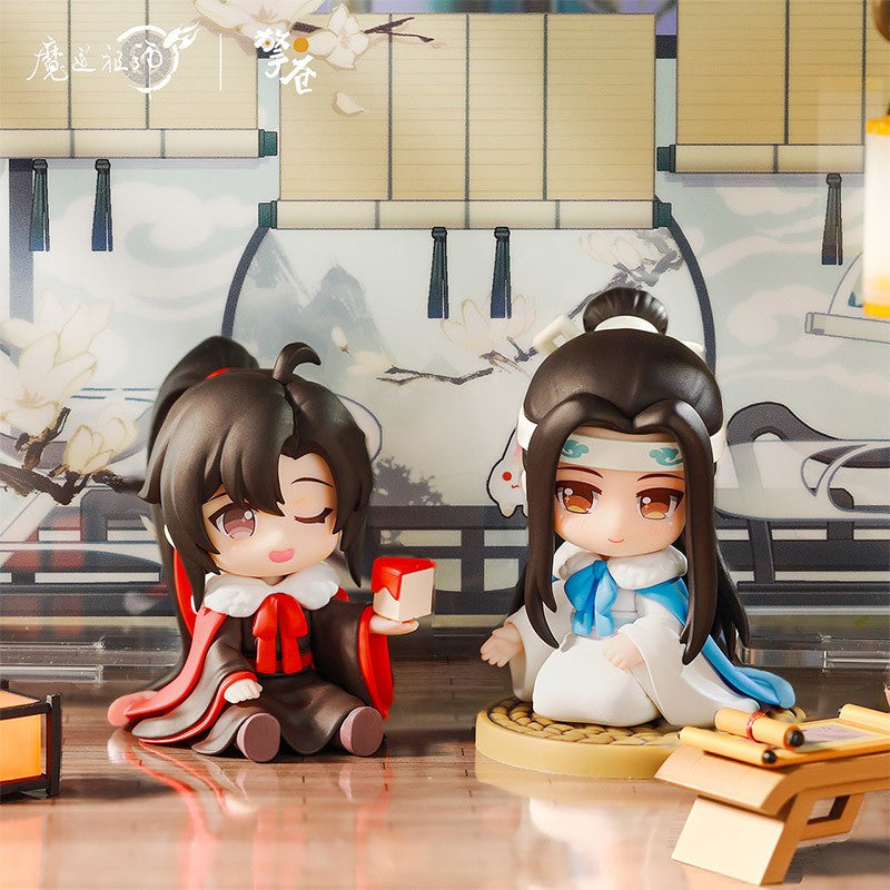 Mo Dao Zu Shi Cloud Deep Series Anime Figurine - Wei Wuxian Lan Wangji Q-Version Action Toy Model Collectible Gift for Fans