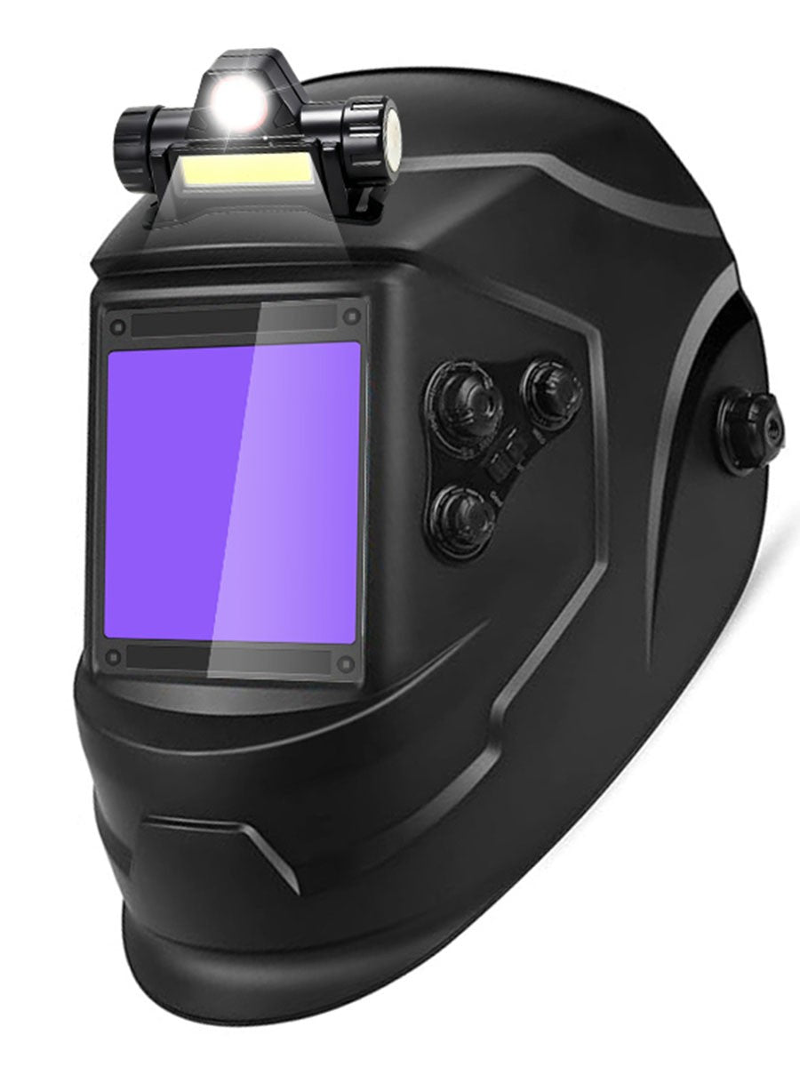 Capacete de solda automático de visão ampla com escurecimento automático, tonalidade 4-9/9-13 para corte e desbaste TIG MIG ARC