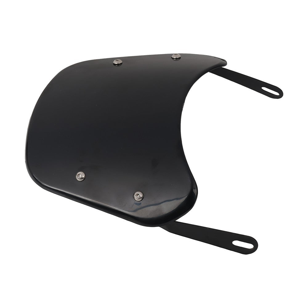 Para-brisa universal para motocicletas, defletor de vento, carenagem para Harley Honda Yamaha Kawasaki Suzuki Cafe Racer, preto