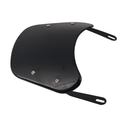 Para-brisa universal para motocicletas, defletor de vento, carenagem para Harley Honda Yamaha Kawasaki Suzuki Cafe Racer, preto