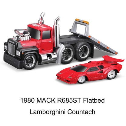 Maisto 1:64 Muscle Transports - Série de Veículos Estáticos de Metal Fundido Colecionáveis Hobbies Modelos de Carros de Brinquedo
