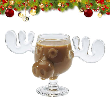 240ml Taça de Vinho Elk Copo de Suco para Coquetel ou Colher de Gato Caneca de Rena Copos de Água Leite Uísque Utensílios de Bar Copos de Dose Presentes de Natal