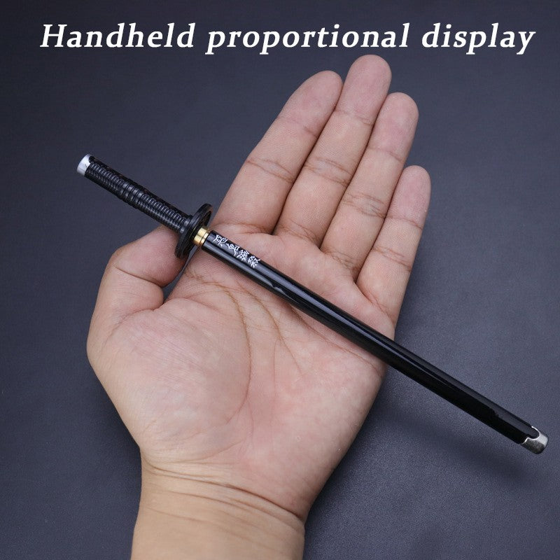 Caneta espadada de ponta de feltro de 7,5 polegadas Demon Slayer Nichirin, modelo de liga de espada, caneta katana Tanjirou, arma de anime Kimetsu No Yaiba, brinquedo Rengoku