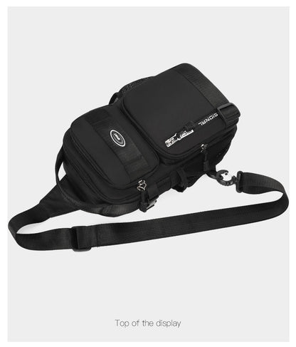 Men Riding Backpack Large Capacity Chest Bag Lightweight Crossbody Sling Bag Casual Outdoor Shoulder Pack for Men Crossbody Bags