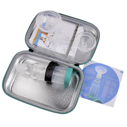Espaçador de Câmara de Nebulizador Veterinário para Pets - Ferramenta Inaladora com 2 Máscaras Faciais de Silicone para Cães e Gatos