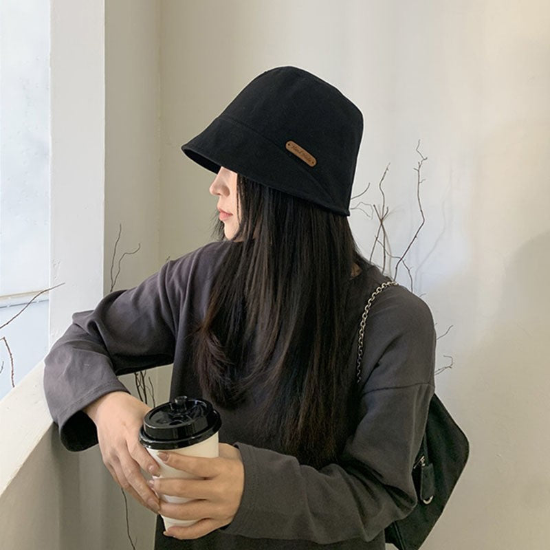 New Japanese Women Bucket Hat Fashion Cotton Soild Color Foldable Fisherman Hats Female Sun Protect Basin Cap gorras para mujer