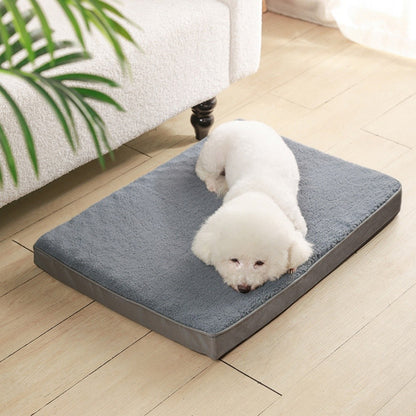 Tapete para Cama de Cachorro com Zíper Removível Colchão para Pets Tapete para Dormir Lavável para Cachorros Almofada para Animais de Estimação, Adequado Para o Inverno