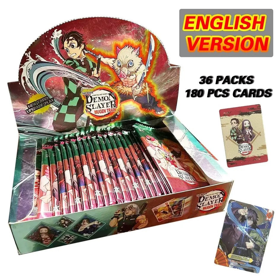 Flash Demon Slayer Cards Mugen Train SSP Card Ultra Rara Card Tanjirou Kamado Nezuko Card Coleção de Personagens